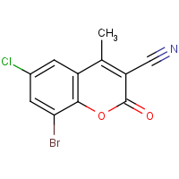 8-Bromo-6-Chloro-3-Cyano-4-Methyl Coumarin